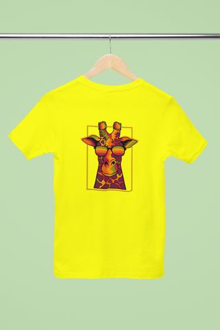 Vibrant Giraffe Illustration T-Shirt – Designed by Fury Garbs