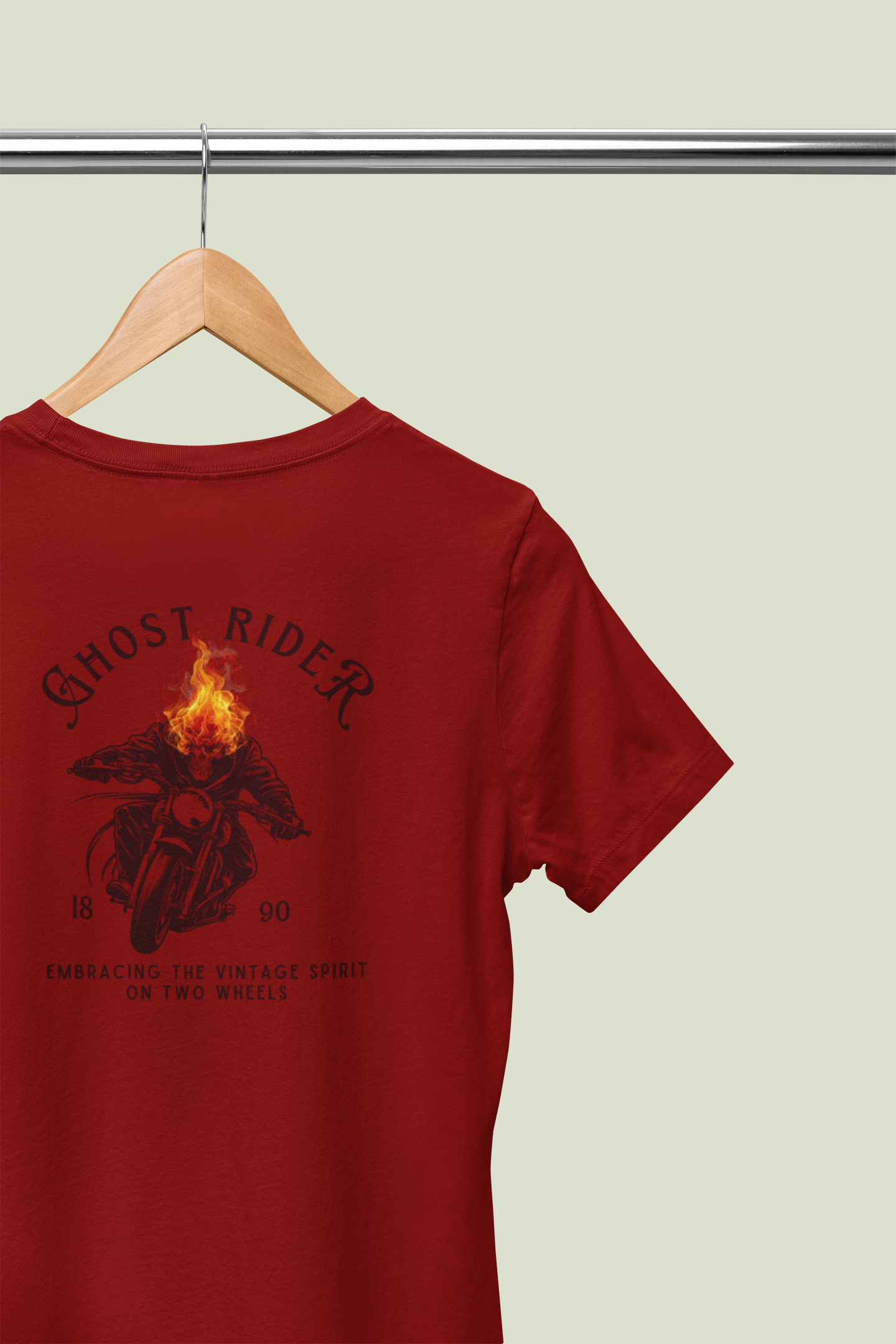 "Ghost Rider – Embracing the Vintage Spirit" T-Shirt 🔥🏍️