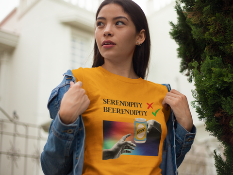 Beerendipity T-Shirt – Fury Garbs 🍻✨