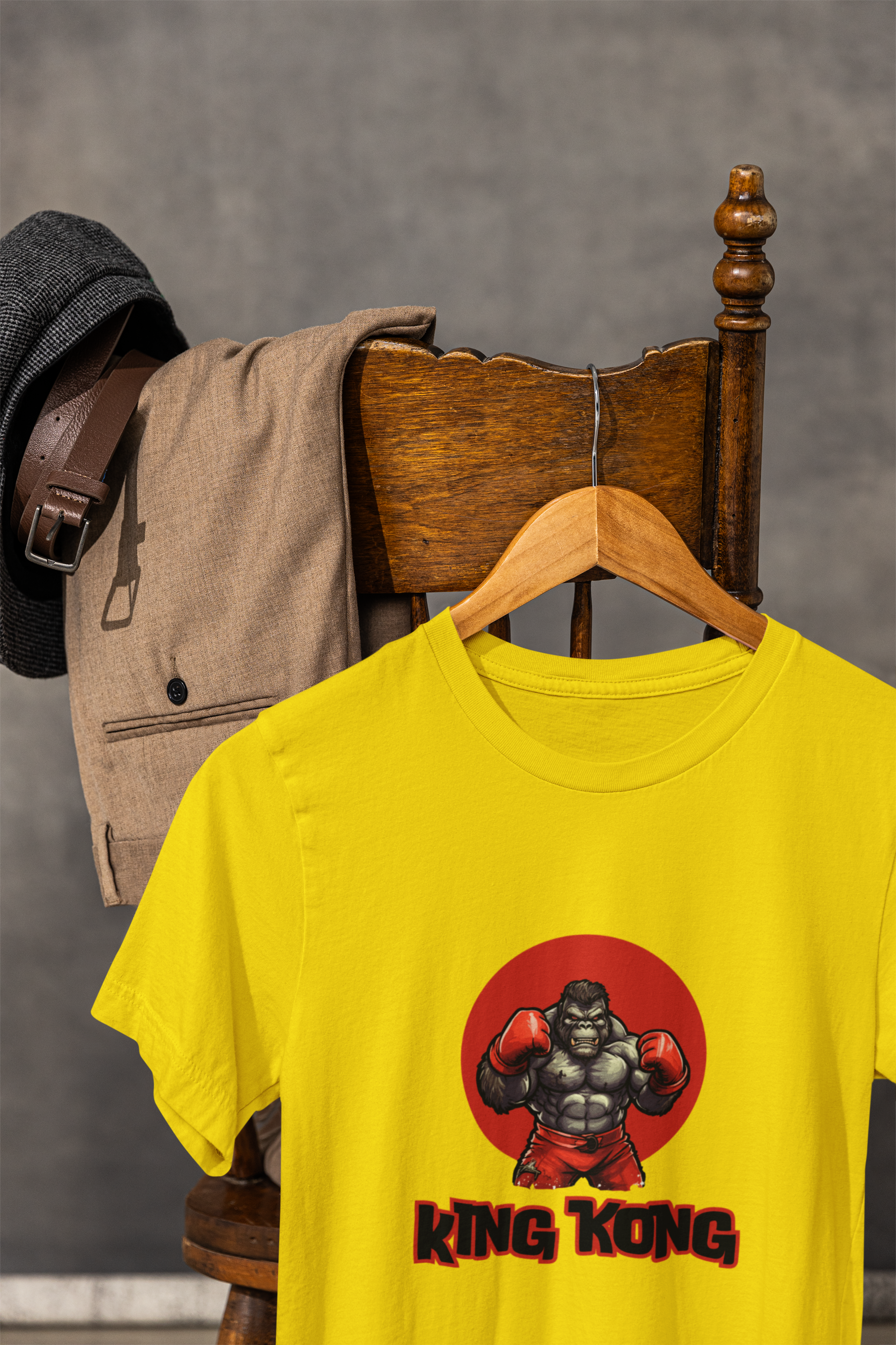 "King Kong Boxing Champion" T-Shirt – Bold & Powerful Design