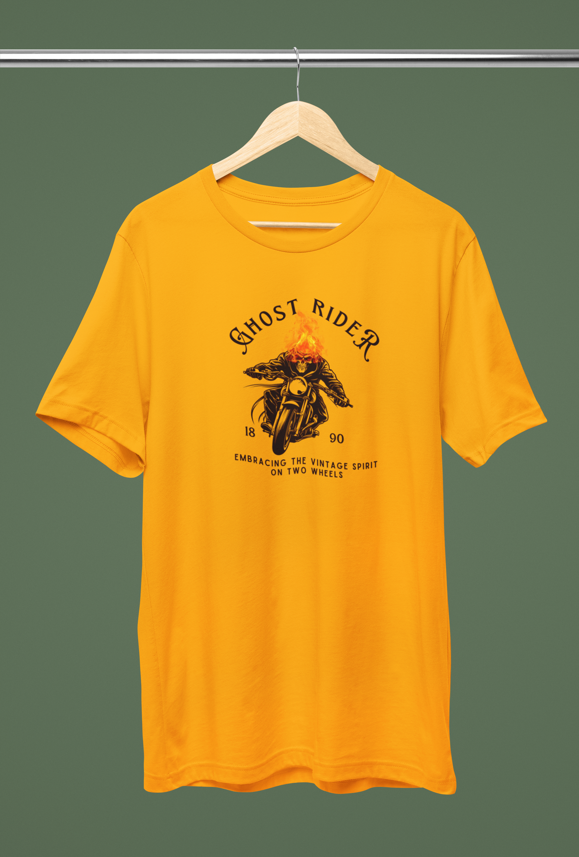 "Ghost Rider – Embracing the Vintage Spirit" T-Shirt 🔥🏍️