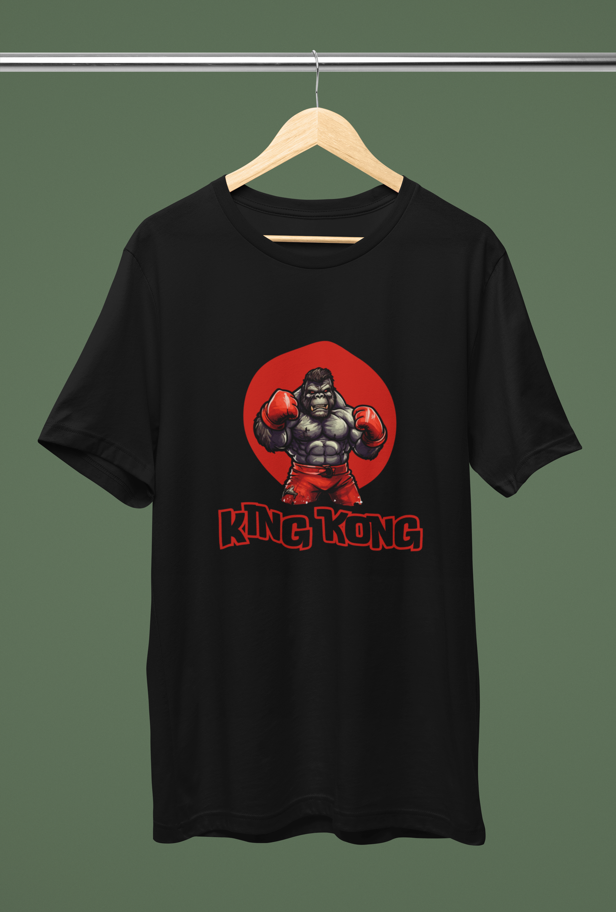 "King Kong Boxing Champion" T-Shirt – Bold & Powerful Design