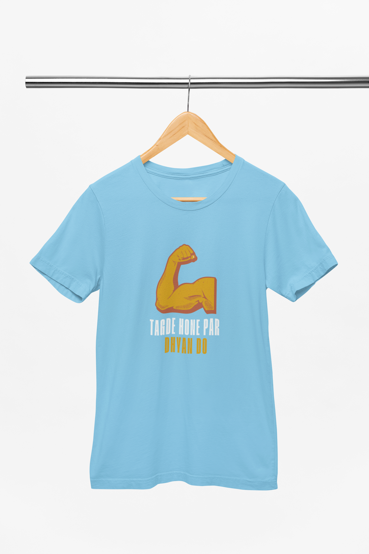 "TAGDE HONE PAR DHYAN DO" T-Shirt – Power & Attitude by Fury Garbs