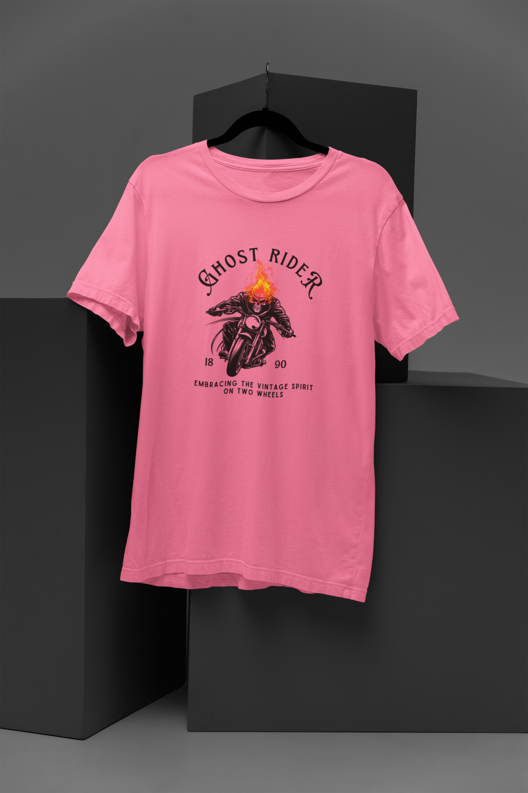 "Ghost Rider – Embracing the Vintage Spirit" T-Shirt 🔥🏍️