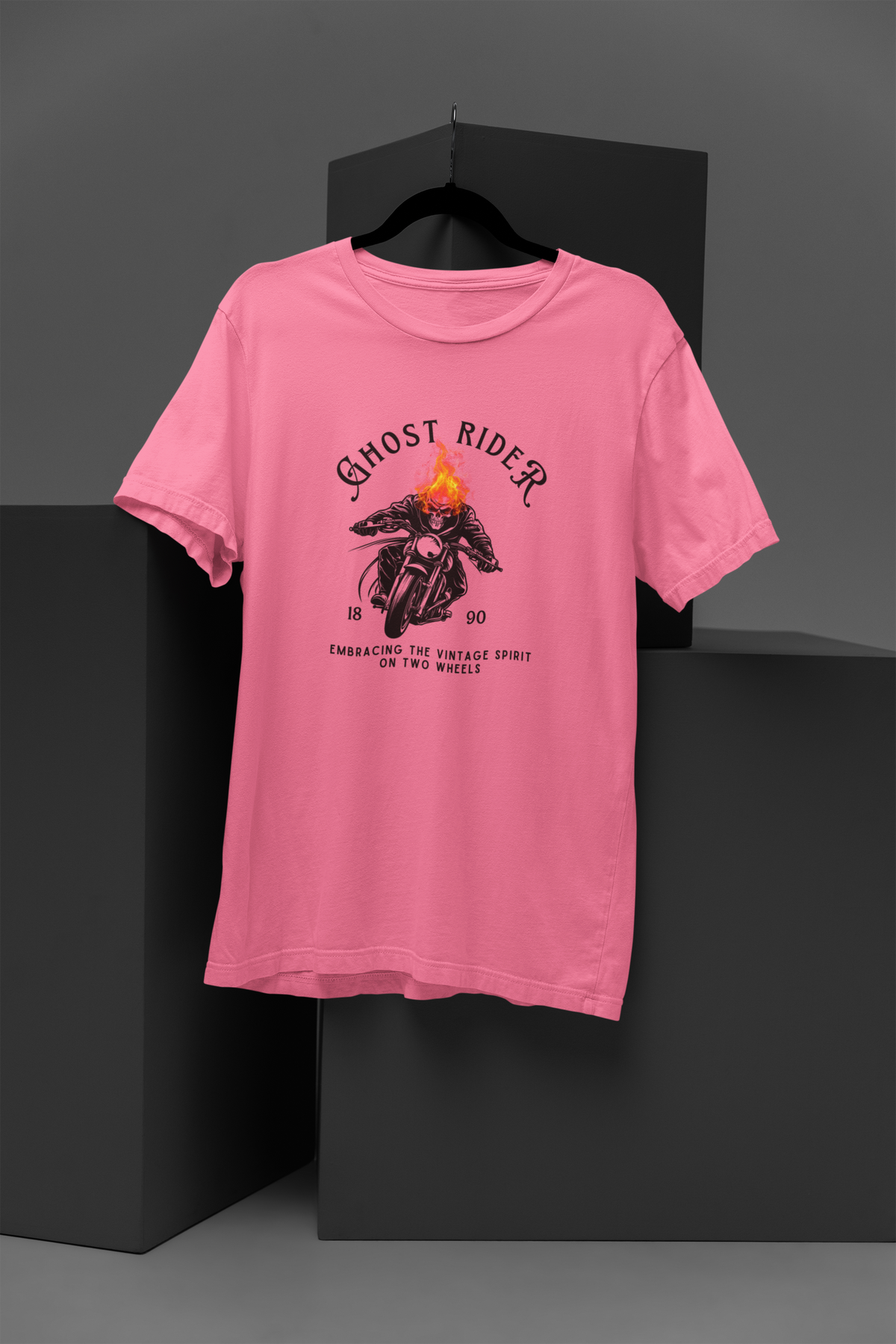 "Ghost Rider – Embracing the Vintage Spirit" T-Shirt 🔥🏍️