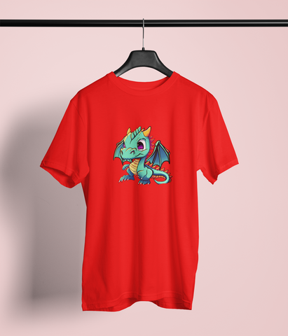 🔥 Green Cartoon Dragon Illustrated T-Shirt – Unleash Your Inner Beast! 🔥