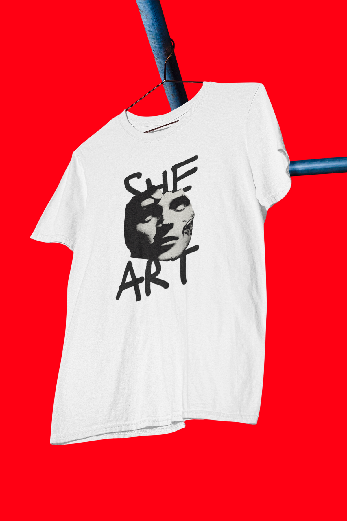 Minimalist Grunge "She is Art" T-Shirt